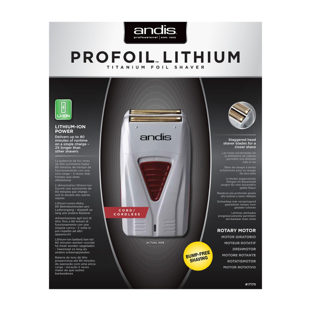 Andis ProFoil Lithium Titanium Foil Shaver